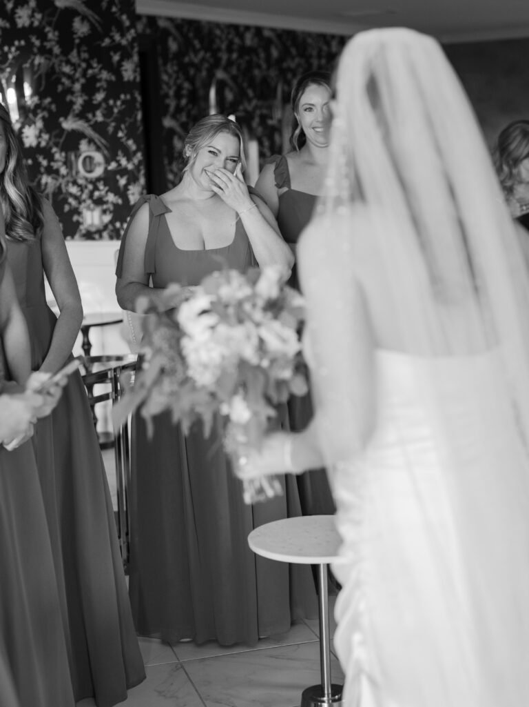 Seeing the bride for the first time